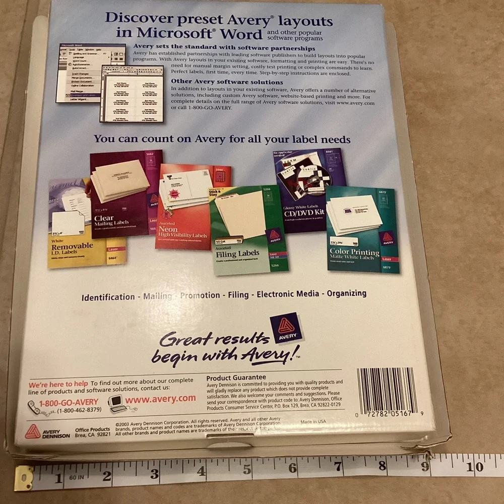 New Avery 5167 White Mailing Labels